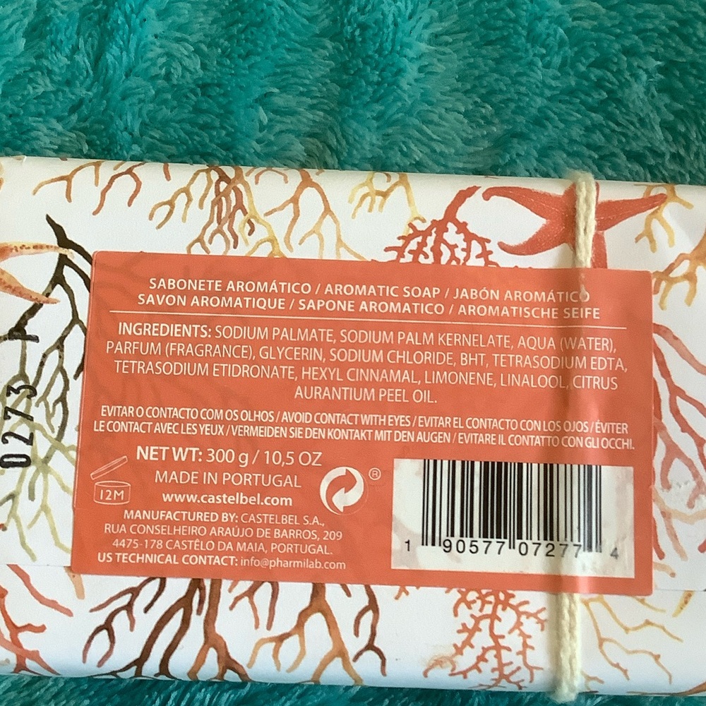 Casa Dos Aromas Scented Grapefruit Mandarin Large NWT 10.5 oz Soap Artisan Bar - Picture 8 of 11